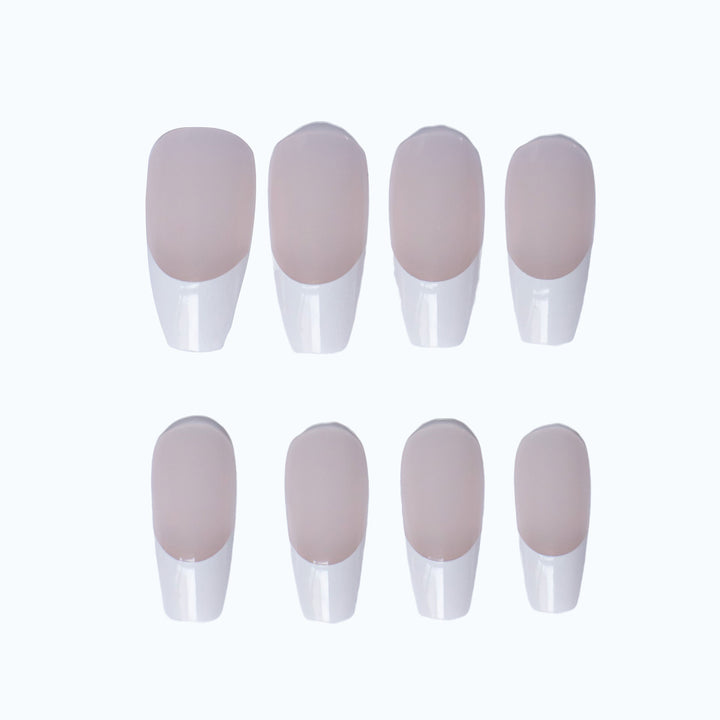 Elegante Französisch Spitze Acryl Nagel Set
