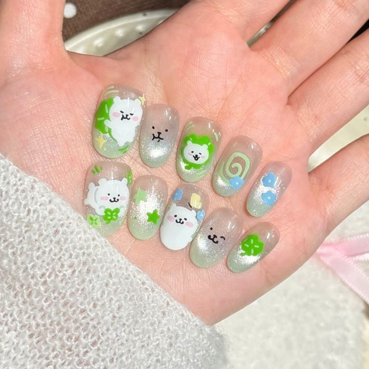 Künstlerisches Ombre Glitter Nagelkunst Set Karnz