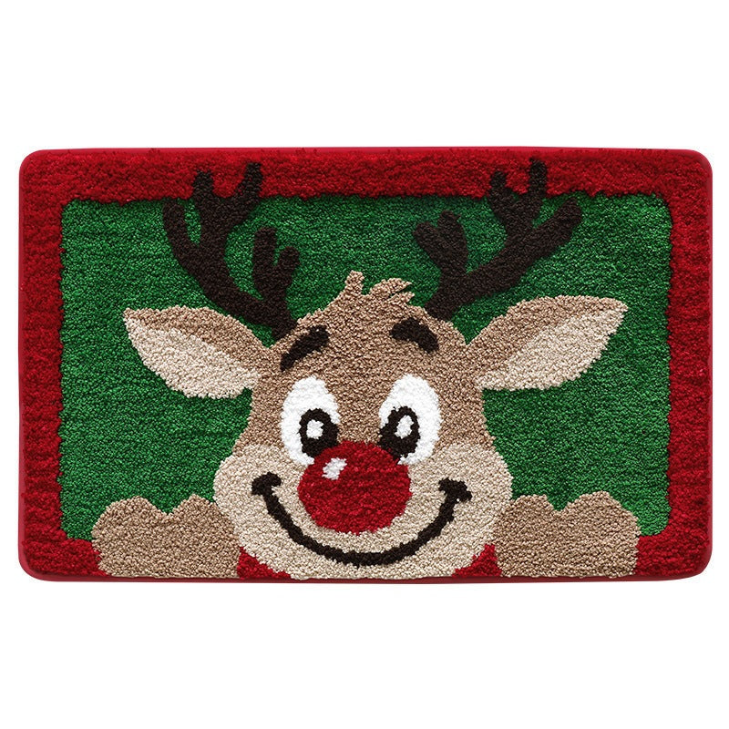 Weihnachtsbaumförmiger Teppich