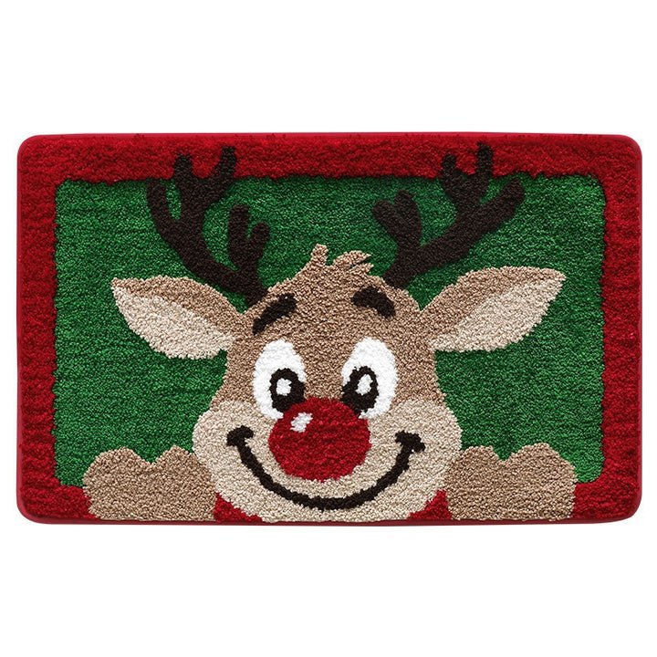 Weihnachtsbaumförmiger Teppich