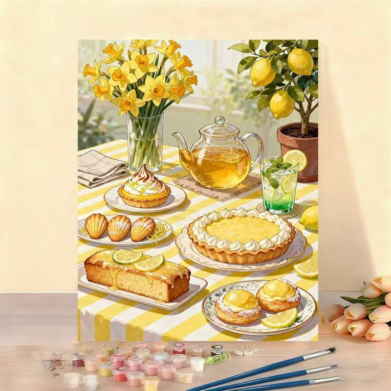 Gourmet Dessert Kunstleinwand Kit Karnz
