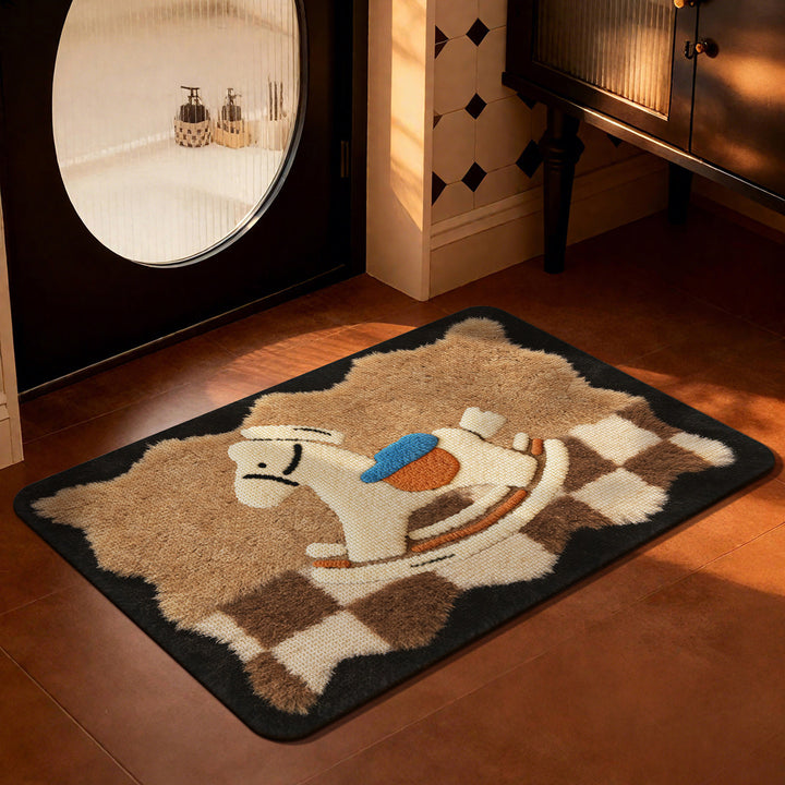 Dekorativer hundethemed Bereichsteppich