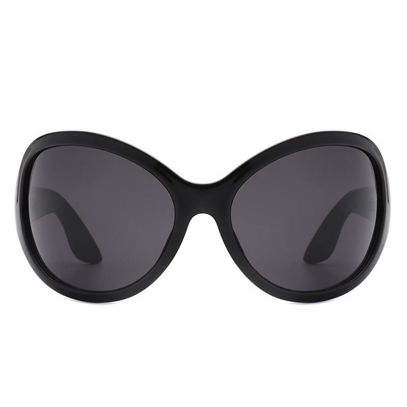 Damen Sonnenbrille im stilvollen Schmetterlingsdesign mit UV-Schutz und breitem Rahmen Karnz