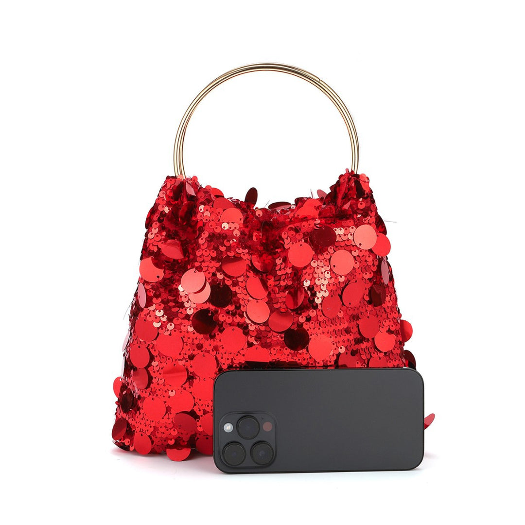 Glänzende Pailletten Abendtasche