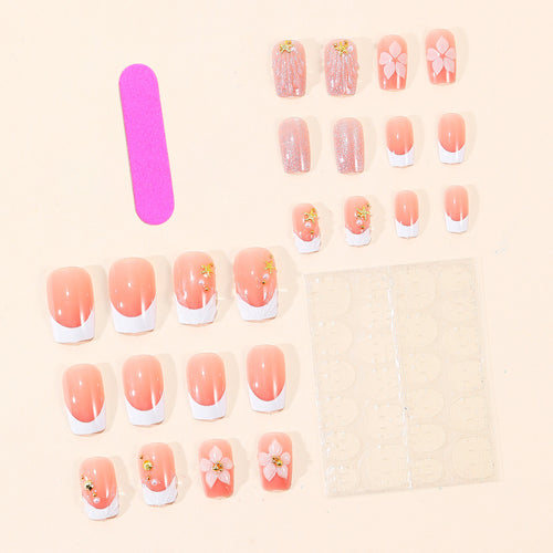 Künstlerische Blumen Acryl Nail Art Karnz