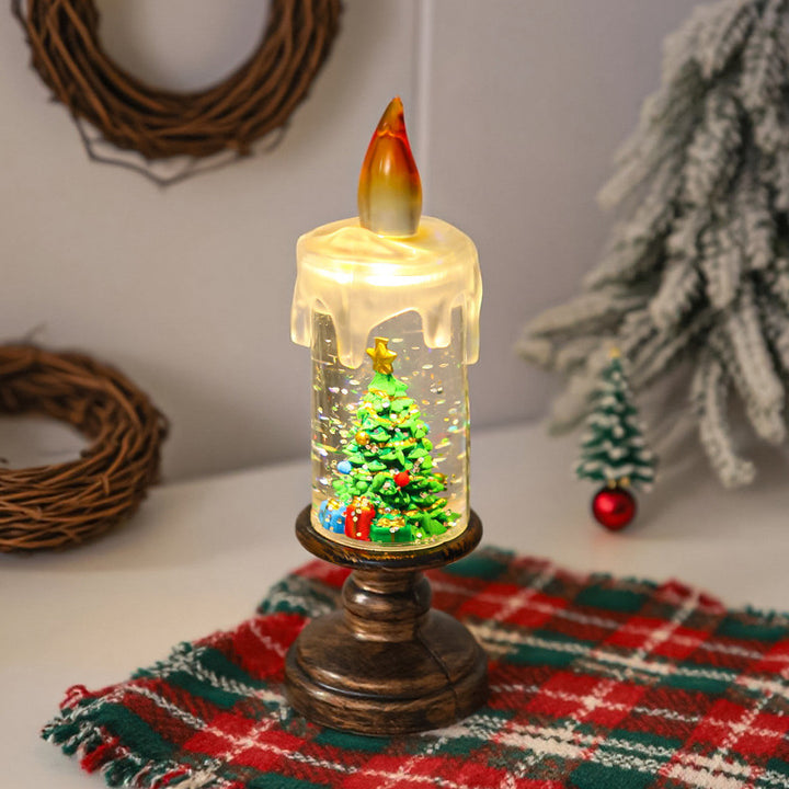 Nostalgische LED Weihnachtskerzen-Deko Karnz