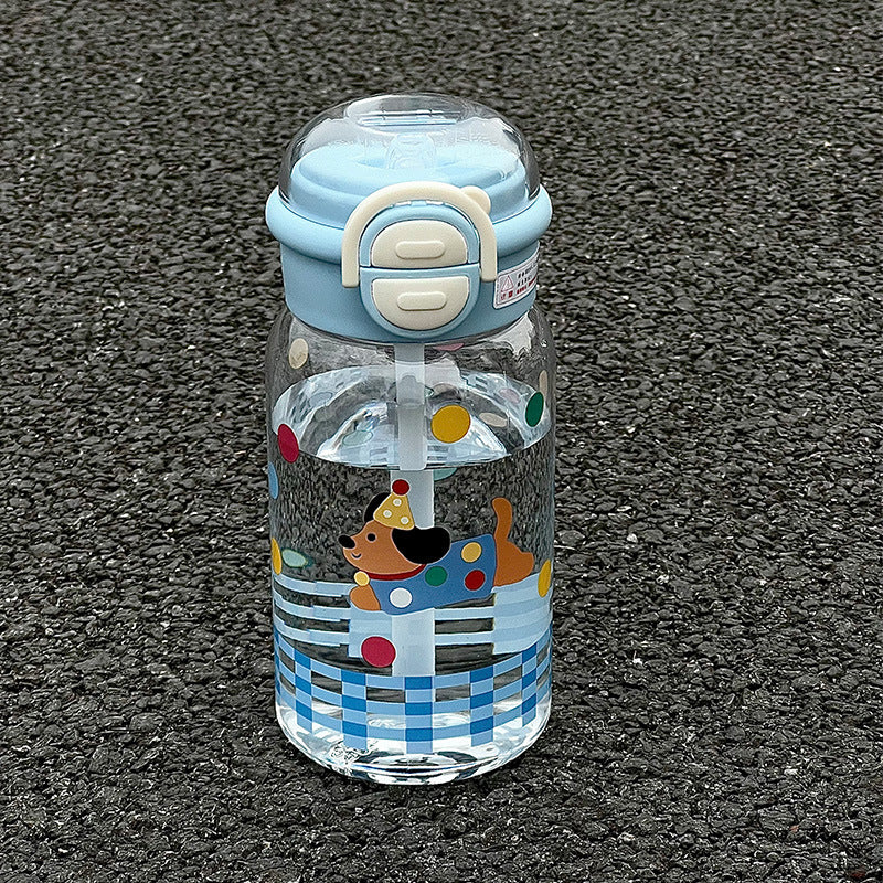 Damen kinderfreundliche Trinkflasche mit lustigem Hundemotiv Karnz