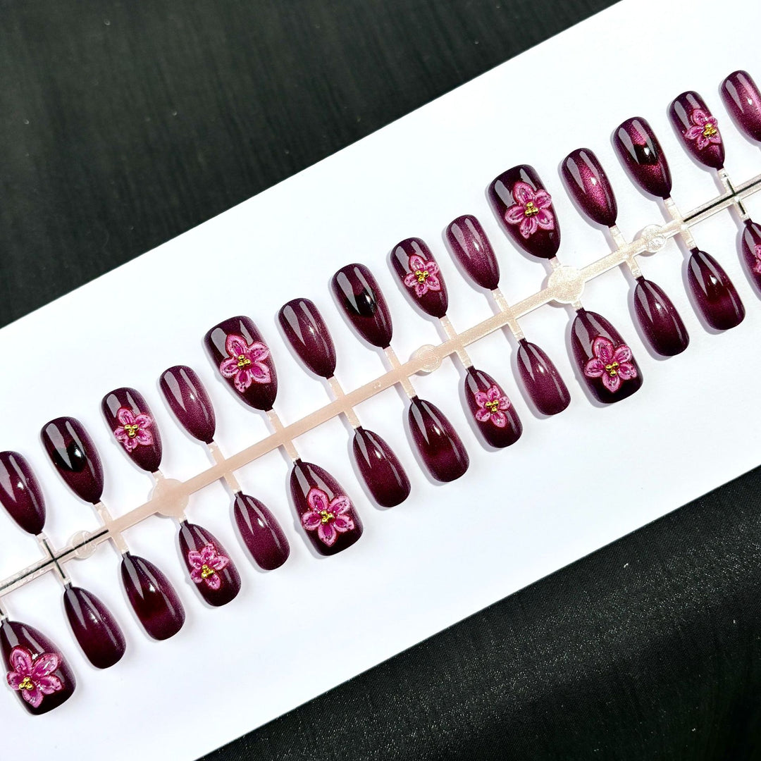 Blumen Press-On Nagelset