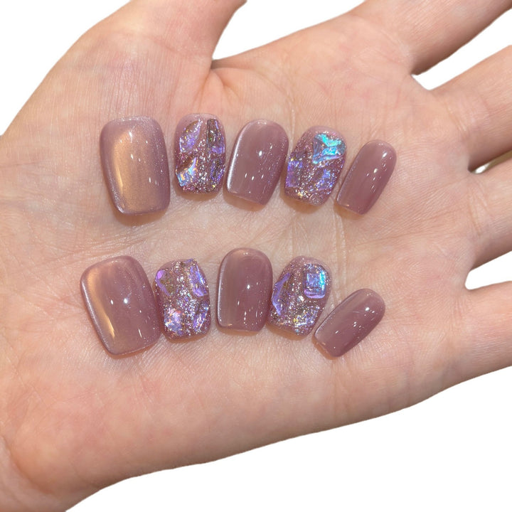 Glitzernde Nagelkunst Press-On Set Karnz