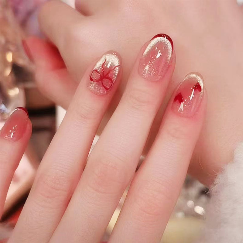 Verspielt Hase-Themen Press-On Nagelkunst Set Karnz