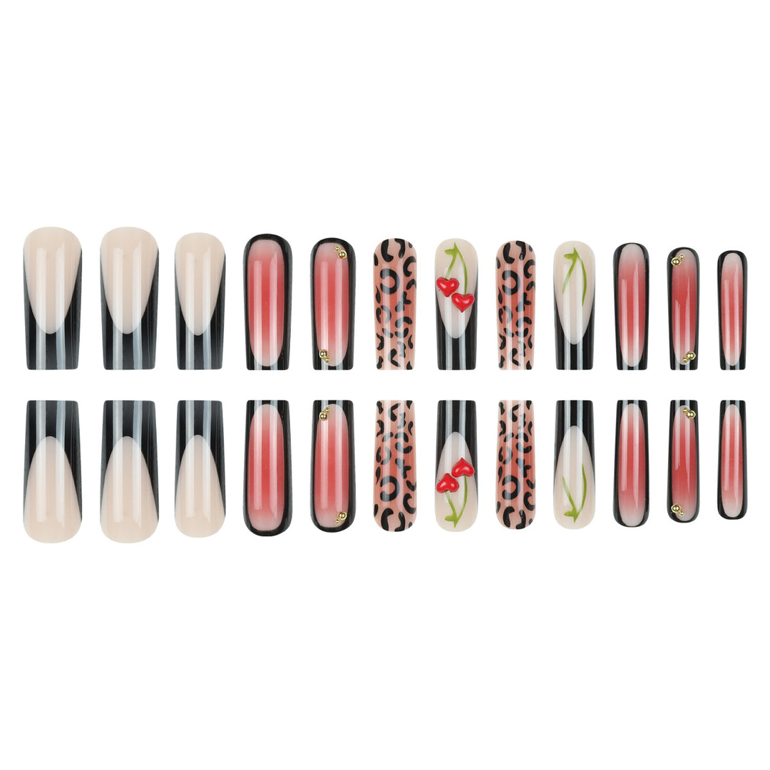 Künstlerisches langes Stiletto-Nagelkunst-Set Karnz