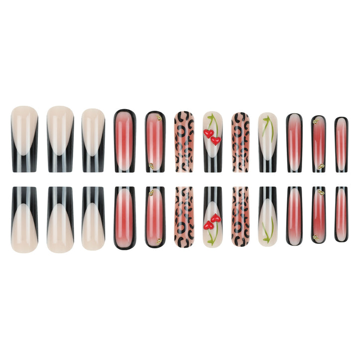 Künstlerisches langes Stiletto-Nagelkunst-Set Karnz