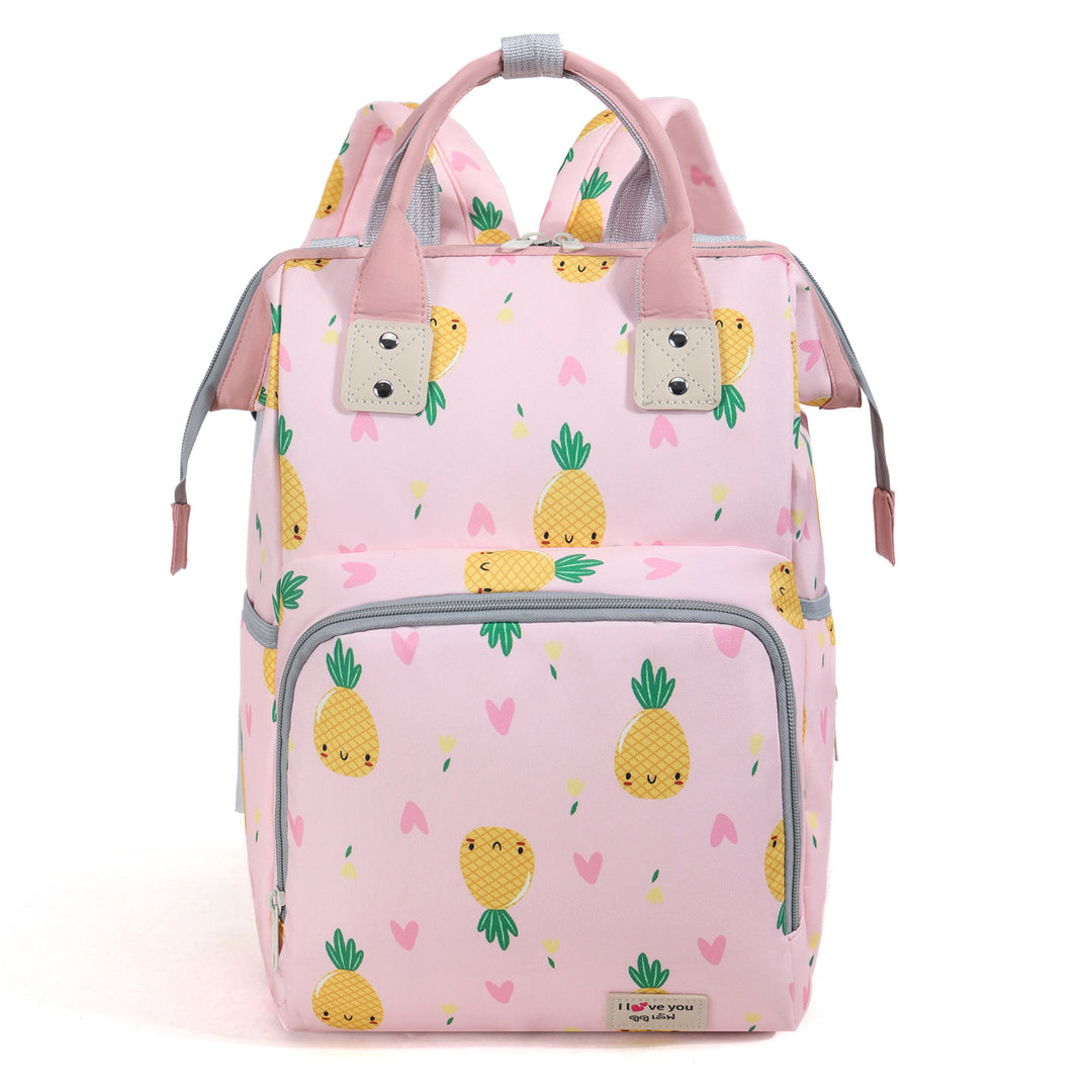Verspielter Ananasdruck Wickelrucksack Karnz