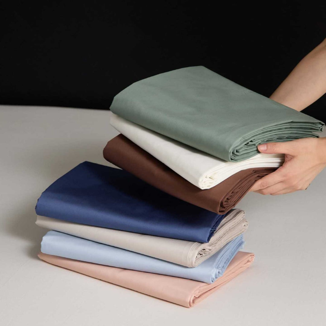 Wendbare Premium-Baumwollsatin-Bettgarnitur mit seidenweichem Finish