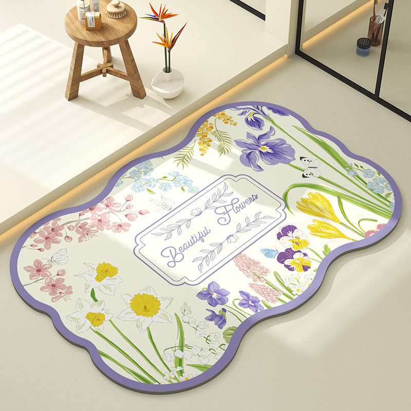 Dekorative Blumen Teppich