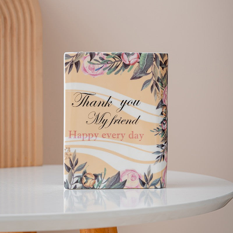 Dekorative Dankeschön Geschenkvase