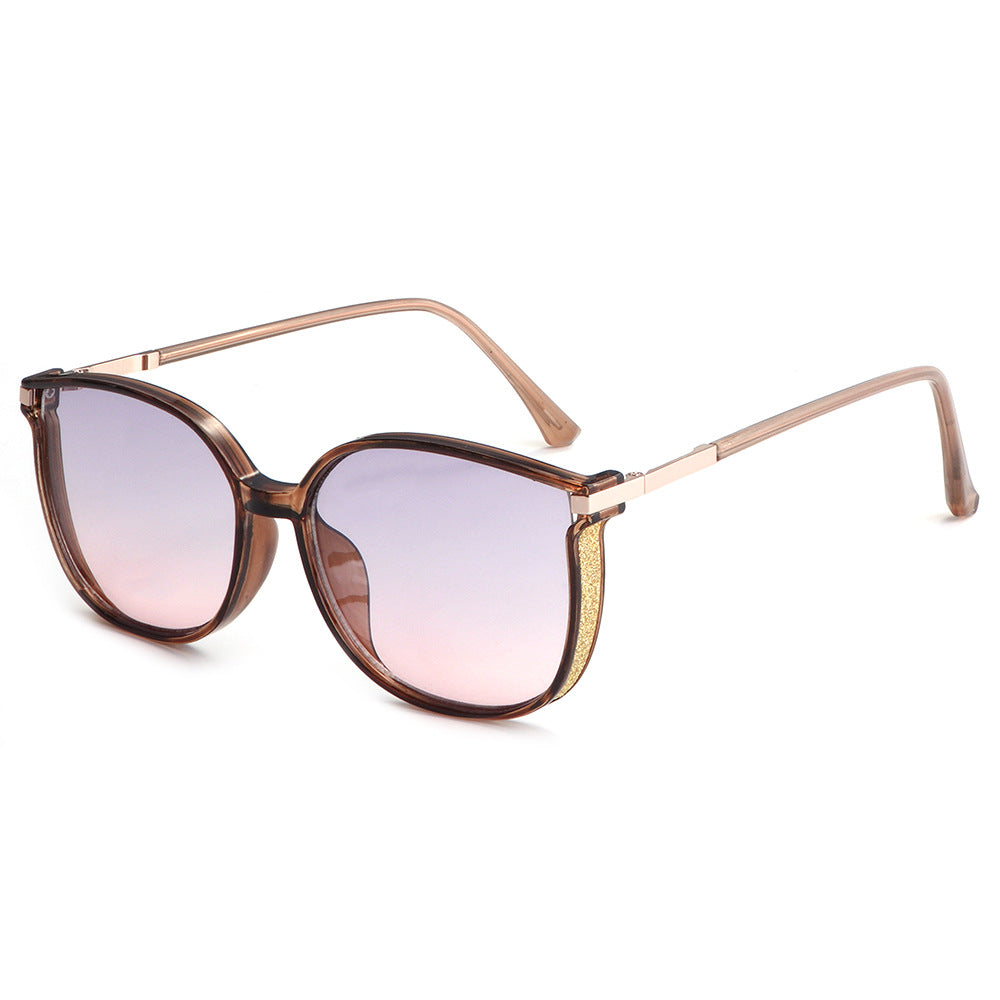 Damen Luxuriöse Oversize-Sonnenbrille mit stylischem Dekor Karnz