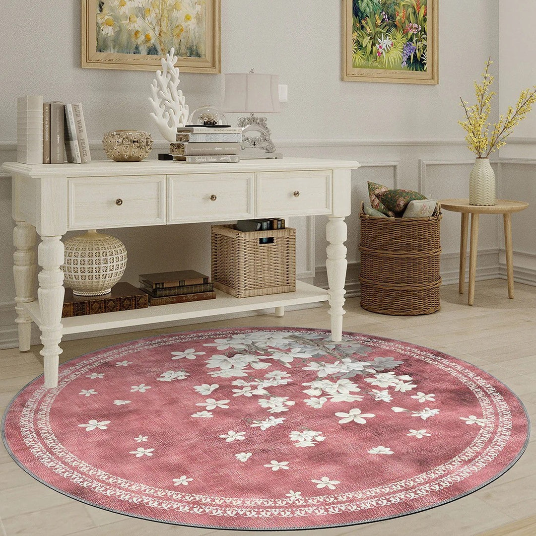 Künstlerischer floraler Teppich