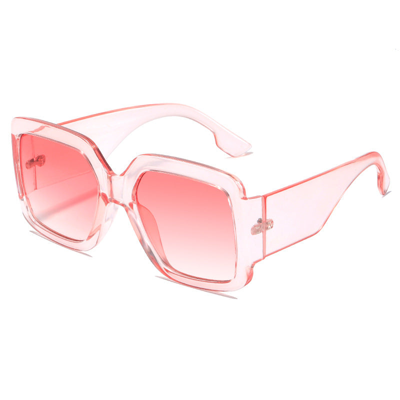 Damen moderne quadratische Sonnenbrille mit verspiegelten Gläsern Karnz