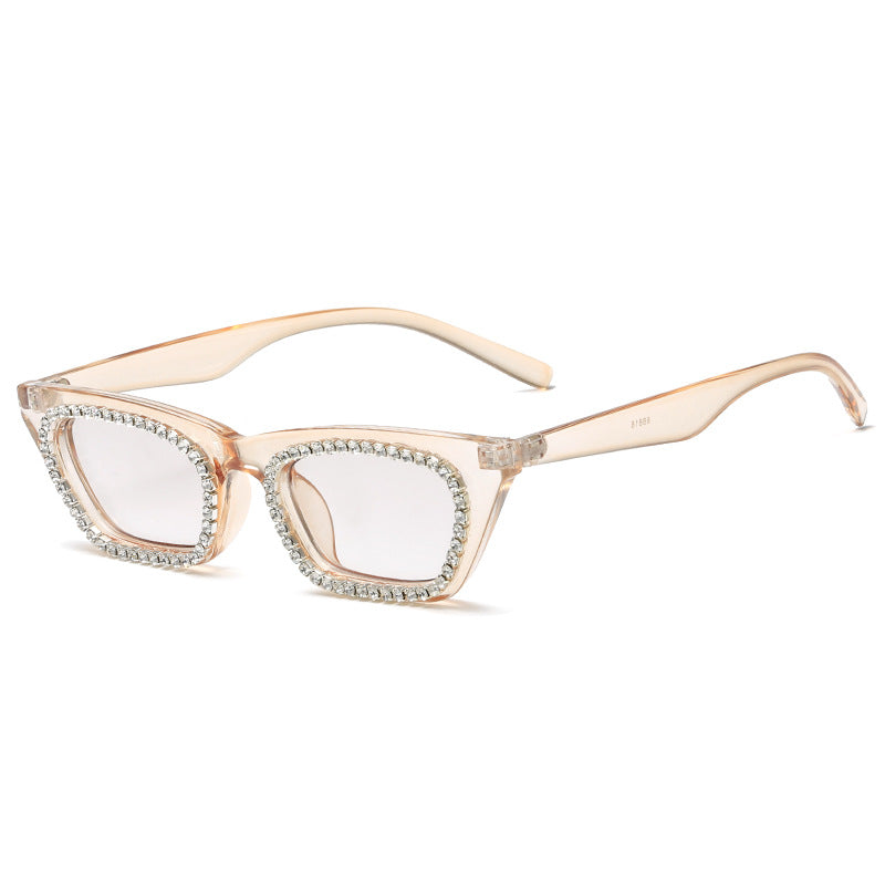 Damen Sonnenbrille mit glamourösem Strassrahmen Karnz