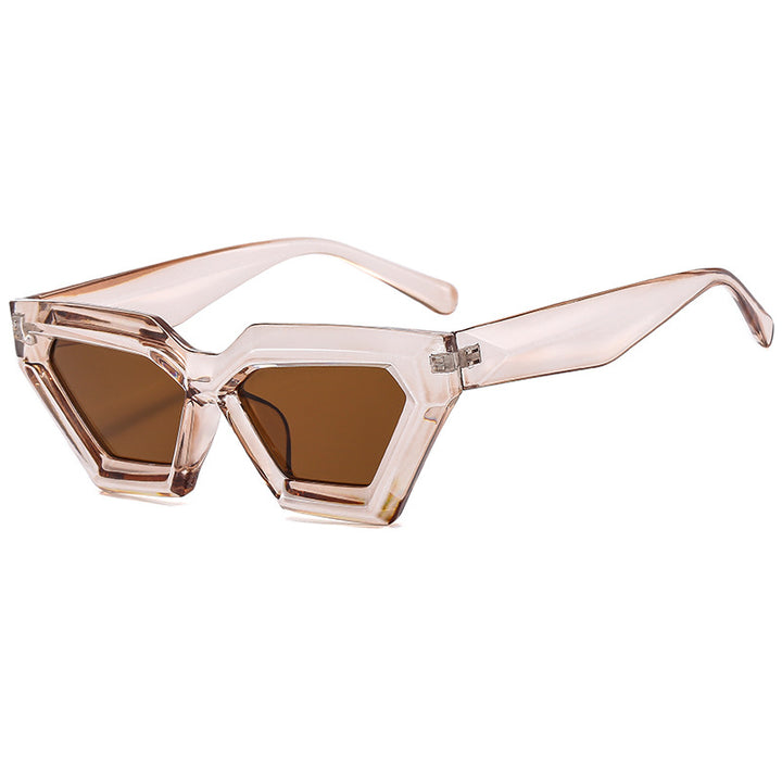 Schicke hexagonale Rahmen-Sonnenbrille  1787664534