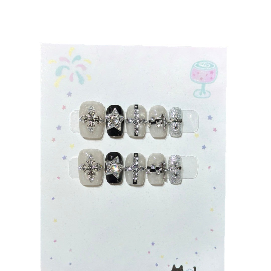 Dekoratives Strass-Nagelkunst-Set