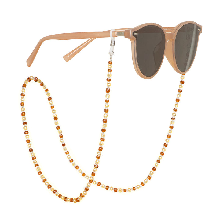 Beaded Eyewear Chain with Flexible Holders Karnz