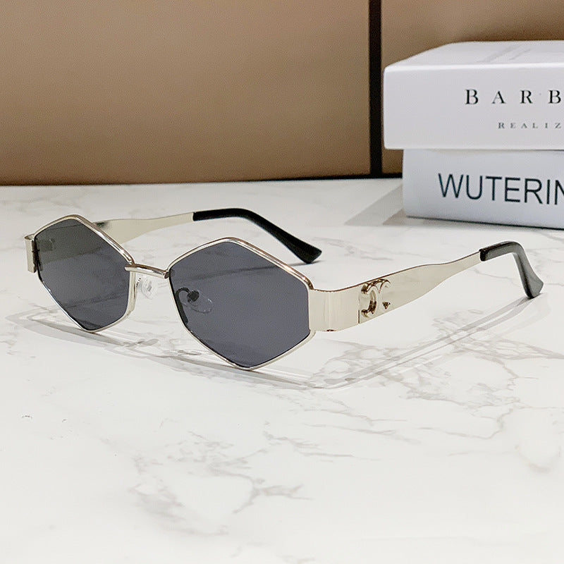 Damen geometrische Cat-Eye Sonnenbrille Karnz