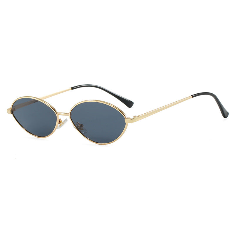 Damen modische Sonnenbrille mit ovalem Design und polarisierten Gläsern Karnz
