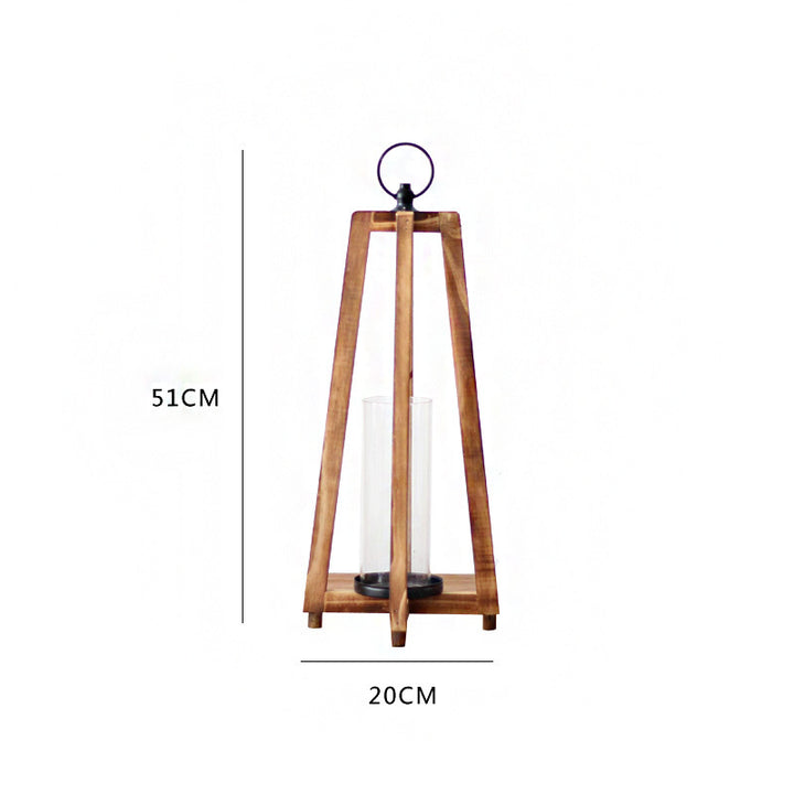 Stilvolle Laterne aus Holz Karnz