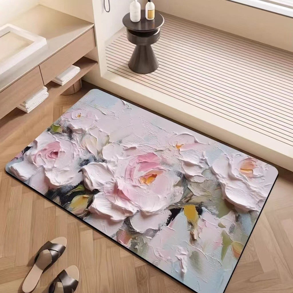 Luxuriöse strukturiertes Blumenteppich Karnz