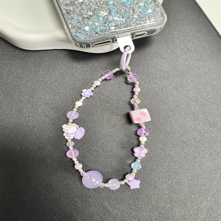 Dekorativer Charm Perlen Handy-Kette Karnz