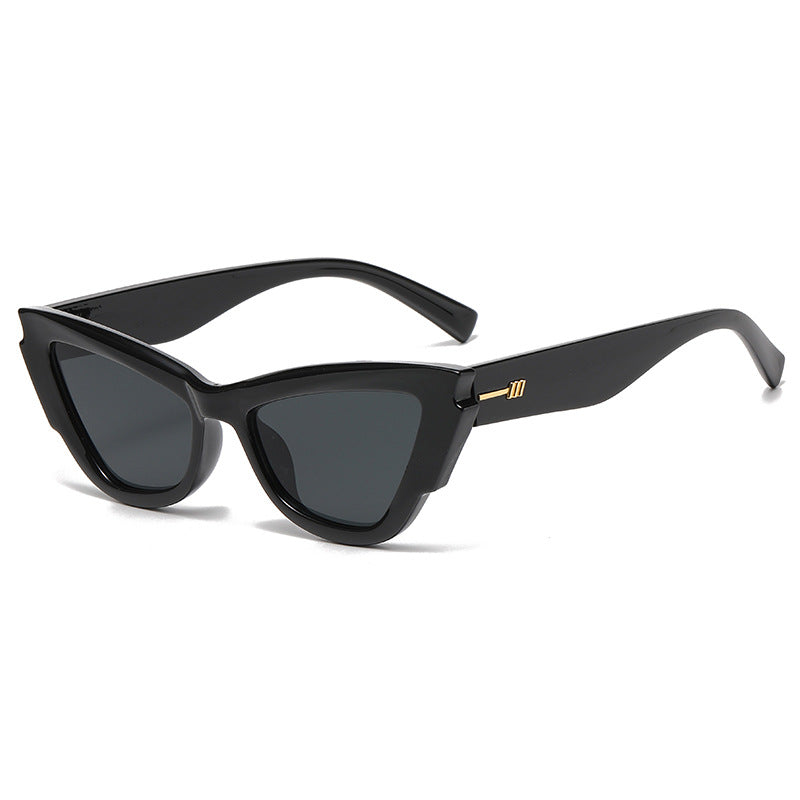 Damen modische Sonnenbrille im extravaganten Schildpatt-Design Karnz