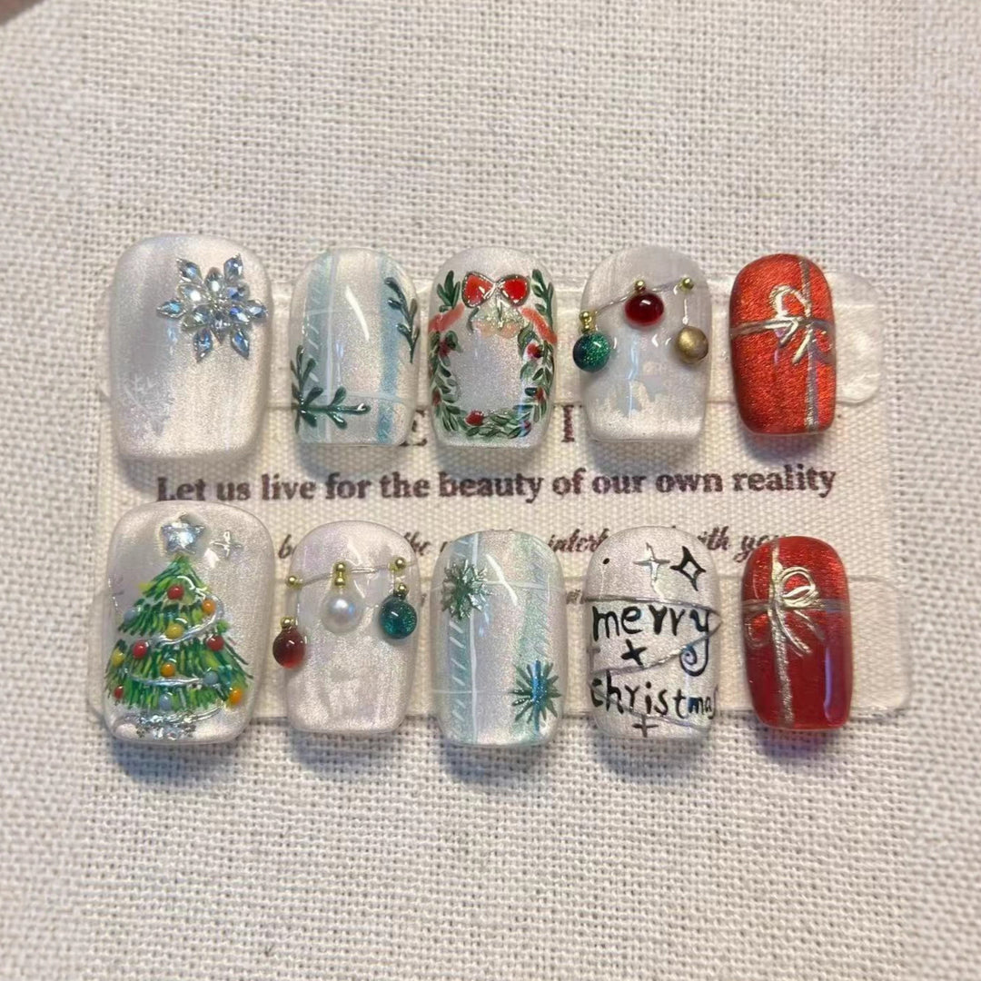 Festliches Holiday Press-On Nail Art Set Karnz 1790636522