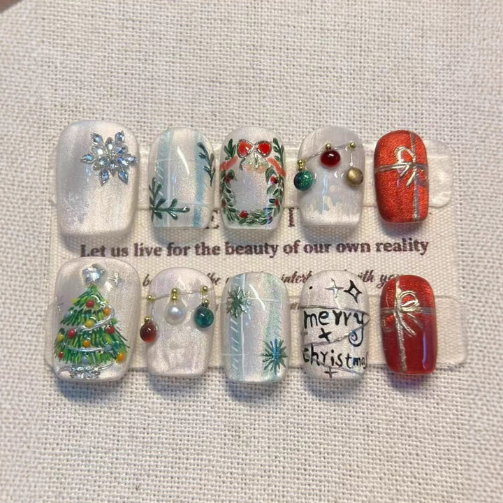 Festliches Holiday Press-On Nail Art Set Karnz 1790636522