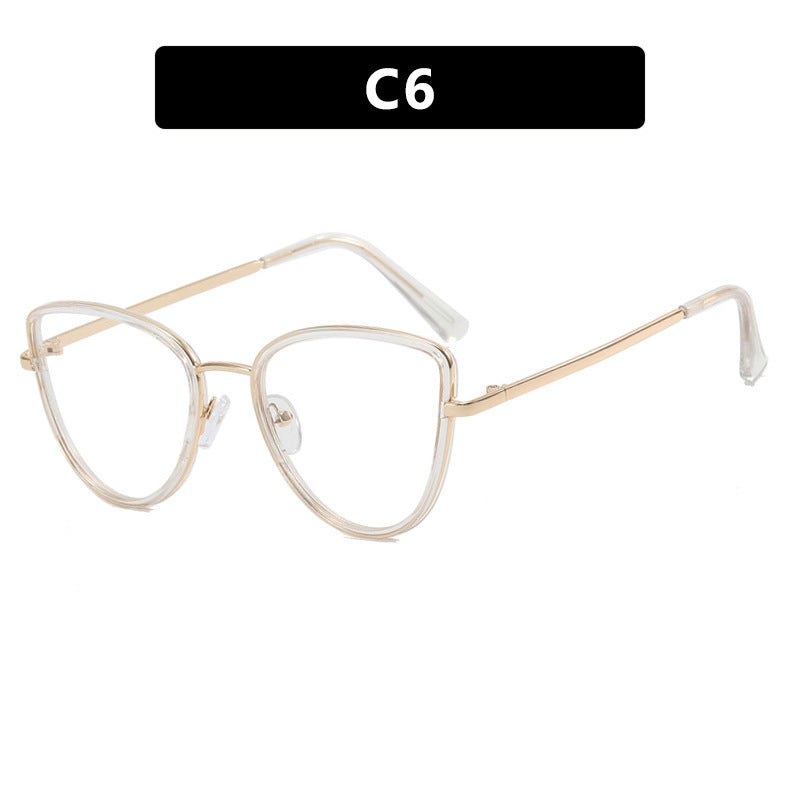 Damen extravagant geformte Brille Karnz
