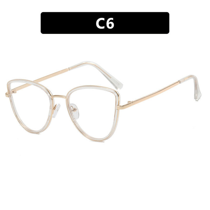 Damen extravagant geformte Brille Karnz