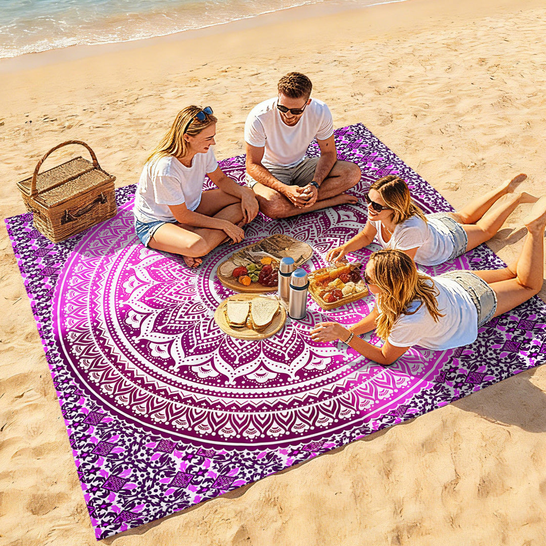 Mandala Design Strandmatte Karnz