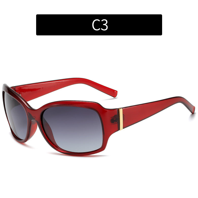 Oversized Gradient Lens Sonnenbrille Modernes Aussehen