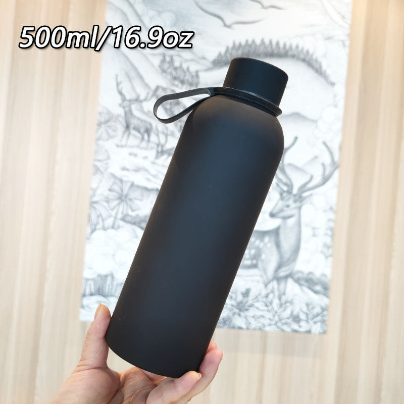 Damen Hochwertige Edelstahltrinkflasche mit rutschfestem Griff Karnz