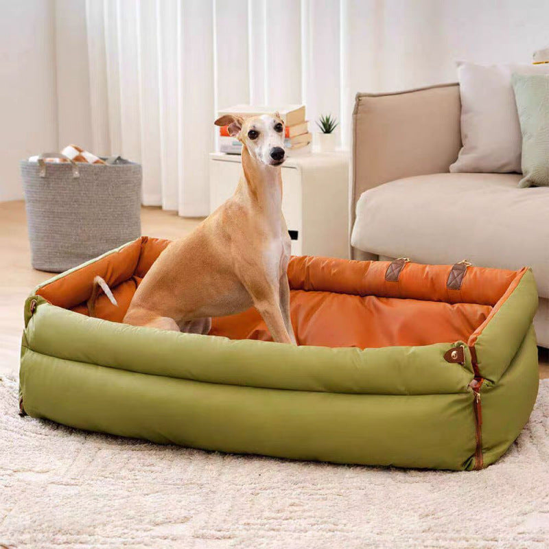 Orthopädisches Hundebett mit Abnehmbaren Tragegurten Karnz