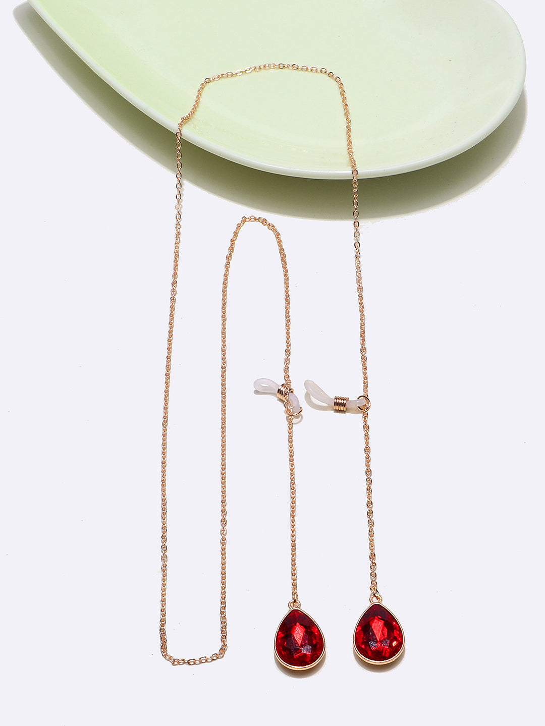 Elegante Tropfen Brillen Kette Karnz