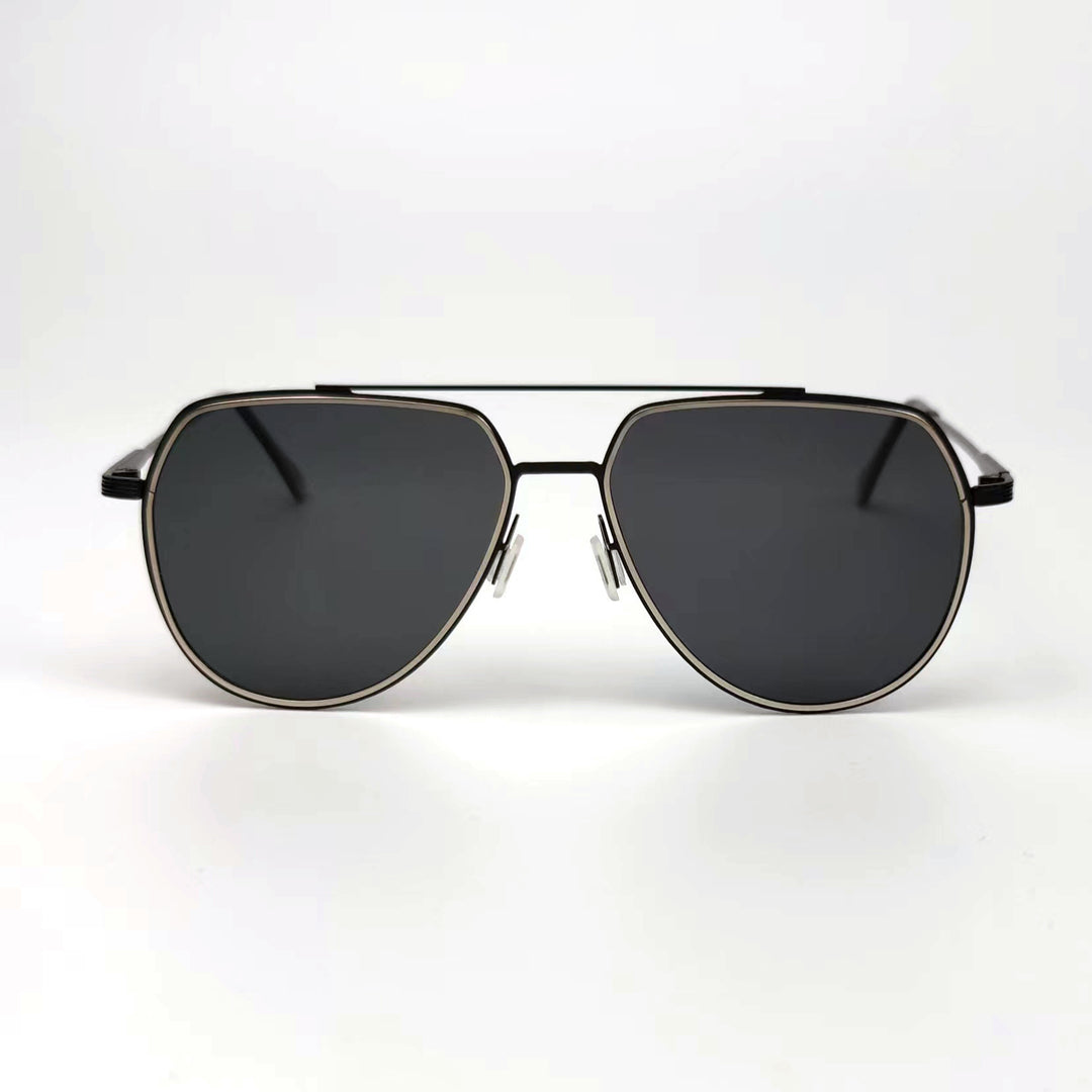 Herren elegante Flieger-Sonnenbrille mit polarisierenden Gläsern Karnz