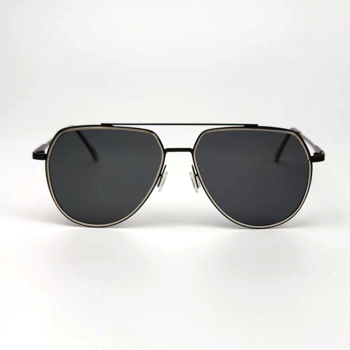 Herren elegante Flieger-Sonnenbrille mit polarisierenden Gläsern Karnz