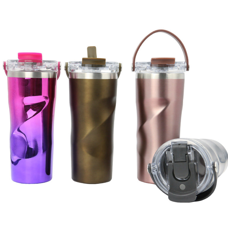 Damen isolierte Trinkflasche mit ergonomischem Design Karnz