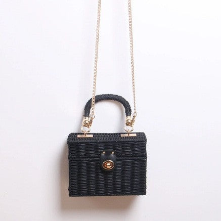 Damen Handtasche im strukturierten Korbdesign Karnz