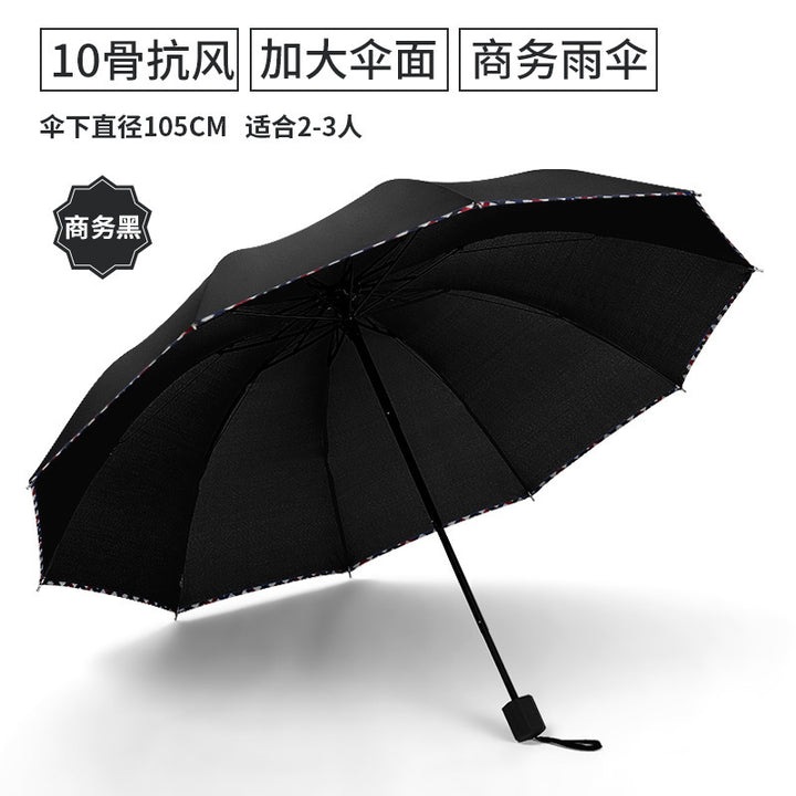 Damen Falt-Regenschirm mit ergonomischem und elegantem Griff Karnz