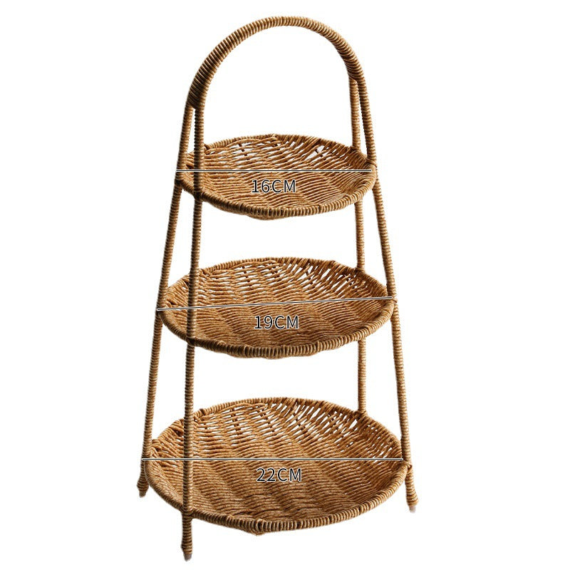 Handgefertigter Rattan Aufbewahrungskorb Karnz