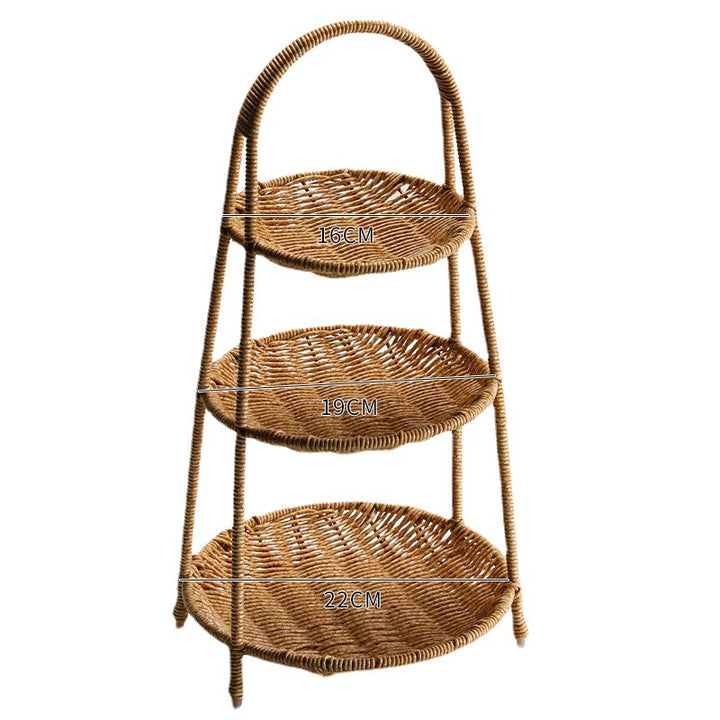 Handgefertigter Rattan Aufbewahrungskorb Karnz