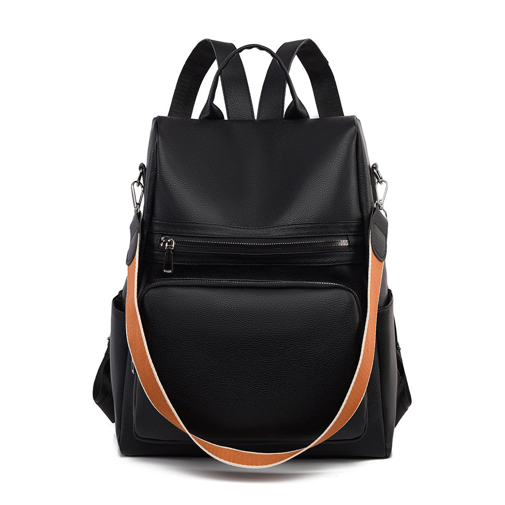 Strukturierter Leder-Reiserucksack Karnz